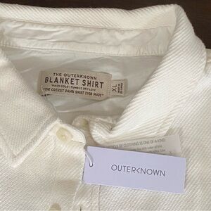 Outerknown Cream Casual Button Down Shirt